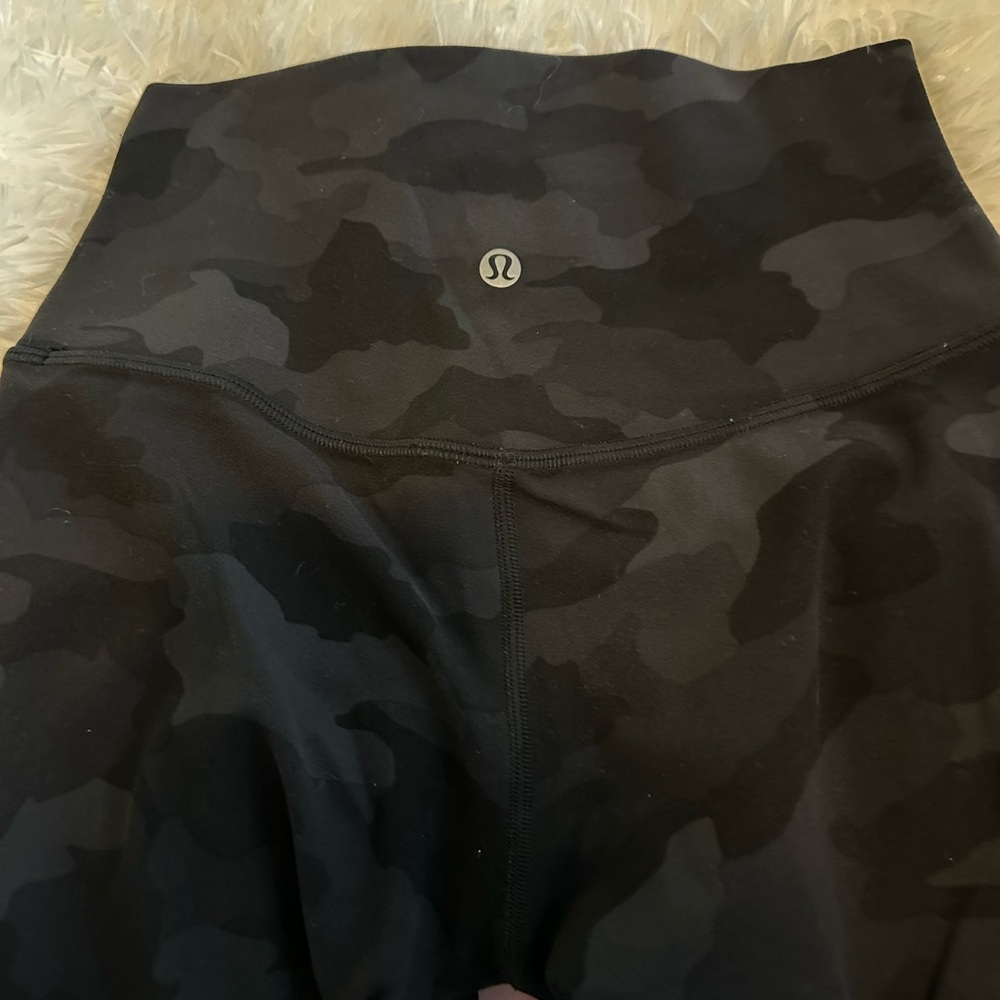 lululemon athletica Black Camo Leggings